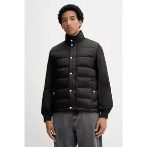 Tommy Jeans vestă de puf culoarea negru, de iarnă, DM0DM21777 imagine