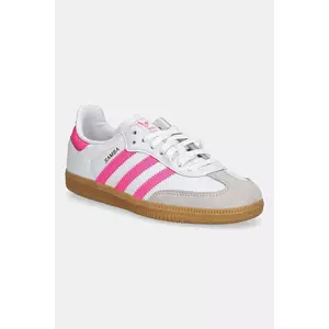 adidas Originals sneakers pentru copii SAMBA OG culoarea alb, JQ2827 imagine