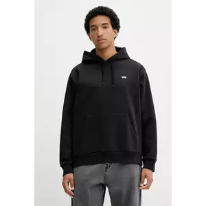 Vans bluză culoarea negru, cu glugă, uni, VN000R9YBLK1 imagine