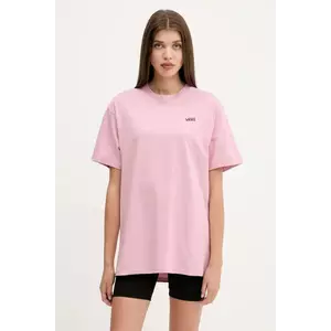 Vans tricou din bumbac culoarea roz, VN0A7RSREN71 imagine
