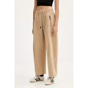 adidas pantaloni de trening Z.N.E. culoarea bej, uni, JW7770 imagine