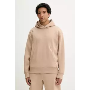 adidas bluză ALL SZN culoarea bej, cu glugă, uni, JX5091 imagine