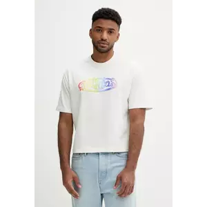 adidas Originals tricou Pride x Jeremy Scott culoarea bej, cu imprimeu, JY2012 imagine