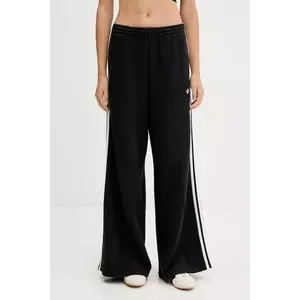 adidas Originals pantaloni de trening din bumbac 3-Stripes culoarea negru, cu imprimeu, JV7473 imagine