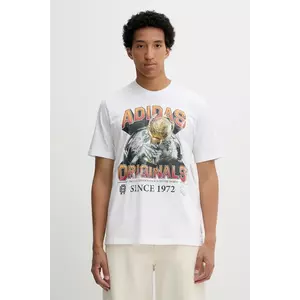 adidas Originals tricou din bumbac Graphic Reg Sst culoarea alb, cu imprimeu, JW2972 imagine