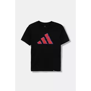 adidas tricou de bumbac pentru copii culoarea negru, uni, JV5106 imagine