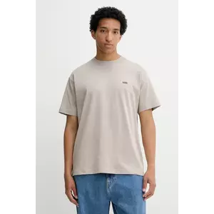 Vans tricou din bumbac culoarea bej, uni, VN000R9X7D61 imagine