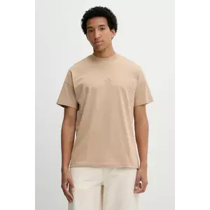 adidas tricou din bumbac All SZN culoarea bej, uni, JX5083 imagine