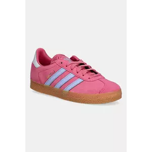 adidas Originals sneakers de piele întoarsă pentru copii GAZELLE culoarea roz, JR5944 imagine