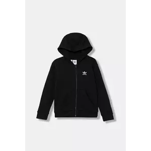 adidas Originals bluză culoarea negru, cu glugă, cu imprimeu, JX2789 imagine