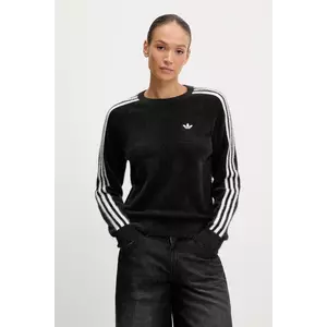 adidas Originals pulover Holiday Sweater culoarea negru, light, JX7813 imagine