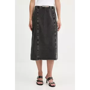 Diesel fustă O-ALLEGRA SKIRT culoarea negru, midi, drept, A16596.0NJBJ imagine