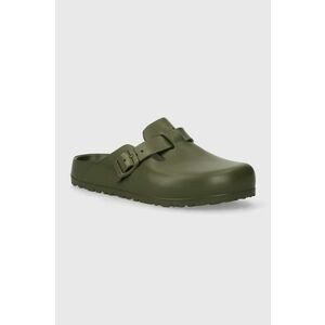 Birkenstock papuci Boston Eva femei, culoarea verde, 1026238 imagine