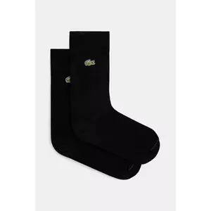 Lacoste șosete 2-pack culoarea negru, RA3147 imagine