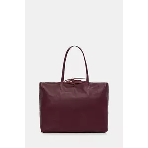 Answear Lab poseta de piele culoarea bordo imagine