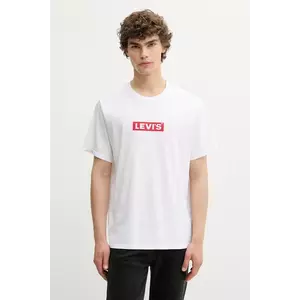 Levi's tricou din bumbac culoarea alb, cu imprimeu, A2082 imagine