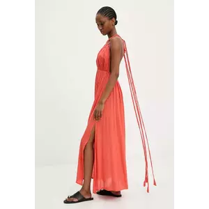 Answear.LAB rochie culoarea portocaliu, maxi, evazati imagine