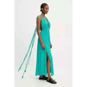 Answear.LAB rochie culoarea verde, maxi, evazati imagine