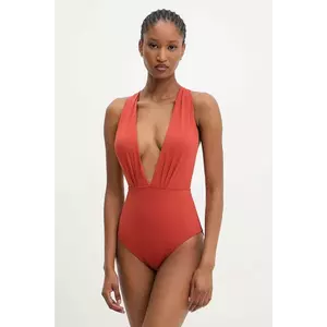 Answear.LAB costum de baie dintr-o bucată culoarea portocaliu, cupa usor rigidizata imagine