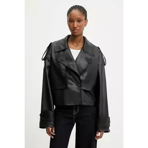 Answear.LAB geaca ramones culoarea negru, de tranzitie imagine