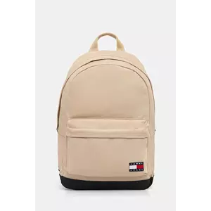 Tommy Jeans rucsac culoarea bej, mare, cu imprimeu, AM0AM13400 imagine