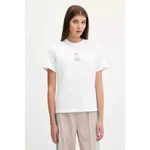 adidas tricou din bumbac Coquette culoarea alb, JL7489 imagine