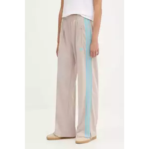 adidas Originals pantaloni de trening Firebird culoarea bej, cu imprimeu, JY2691 imagine