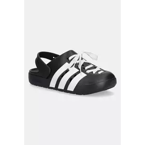 adidas papuci Adilette Clog 2.0 culoarea negru, JR4025 imagine