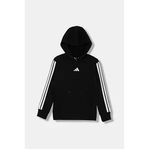 adidas bluză copii culoarea negru, cu glugă, cu imprimeu, JN2416 imagine