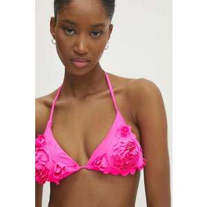 Answear Lab sutien de baie culoarea roz, cupa usor rigidizata imagine