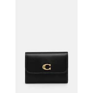 Coach portofel de piele femei, culoarea negru, CZ111 imagine