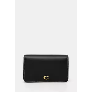 Coach portofel de piele femei, culoarea negru, CR990 imagine