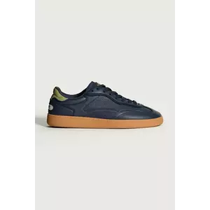 Hoff sneakers din piele ALLEY NAVY BLUE MAN culoarea bleumarin, 22562608 imagine