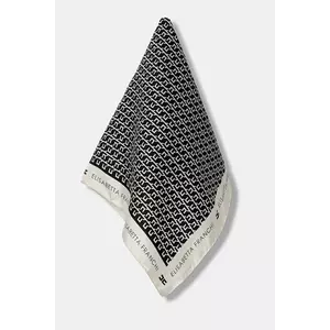 Elisabetta Franchi eșarfă de mătase culoarea negru, cu imprimeu, FO15F56E2 imagine