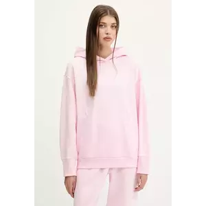 adidas hanorac de bumbac All SZN culoarea roz, cu glugă, uni, JV7343 imagine