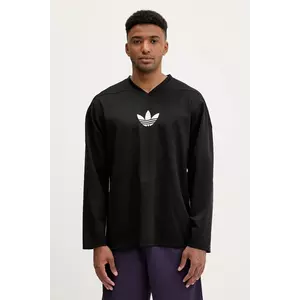 adidas Originals longsleeve Mesh Ls culoarea negru, cu imprimeu, JY1307 imagine