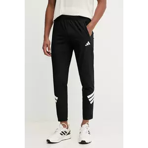 adidas Performance pantaloni de antrenament GYM+ culoarea negru, cu imprimeu, JC5230 imagine