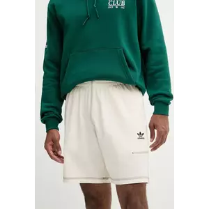 adidas Originals pantaloni scurți Essentials culoarea bej, KA8541 imagine