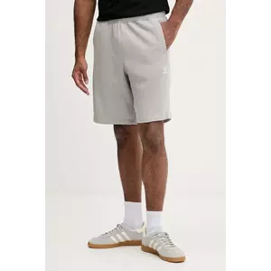 adidas Originals pantaloni scurți din bumbac Essentials culoarea gri, melanj, JW8624 imagine