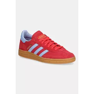 adidas Originals sneakers din piele intoarsă Handball Spezial culoarea rosu, JR3607 imagine