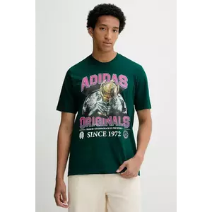 adidas Originals tricou Graphic Reg Sst culoarea verde, cu imprimeu, JW2974 imagine