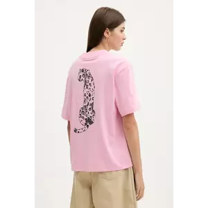 adidas tricou din bumbac Animal culoarea roz, JV8532 imagine