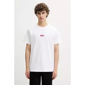Levi's tricou din bumbac culoarea alb, cu imprimeu, 79554 imagine