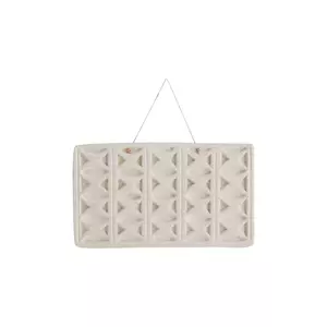Madam Stoltz decoratiune de perete 26, 5 x 15, 5 x 1 cm culoarea alb imagine
