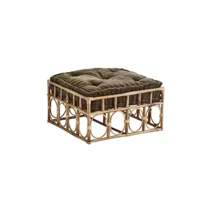 Madam Stoltz scaun de puf 60 x 60 x 36, 5 cm culoarea maro imagine