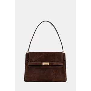Tory Burch geantă de mână din piele întoarsă Lee Radziwill culoarea maro, 169256-200 imagine