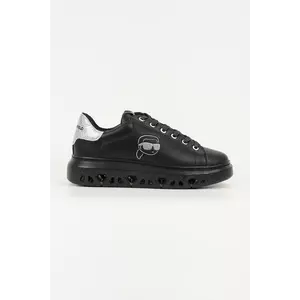 Karl Lagerfeld sneakers din piele KAPRI KITE culoarea negru, KL64525 imagine