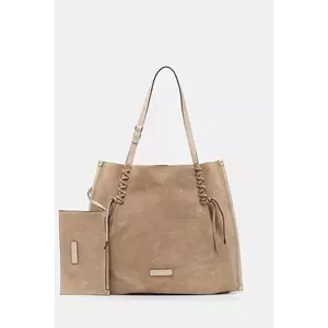 Gianni Chiarini geanta de mana din piele intoarsa DORY culoarea bej, BS 11307 CM-PL imagine