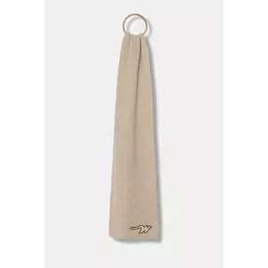 Weekend Max Mara fular de lână BARDIES culoarea bej, uni, 2525746035600 imagine