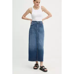 Weekend Max Mara fustă jeans ZARELIA culoarea albastru marin, maxi, drept, 2525106061600 imagine